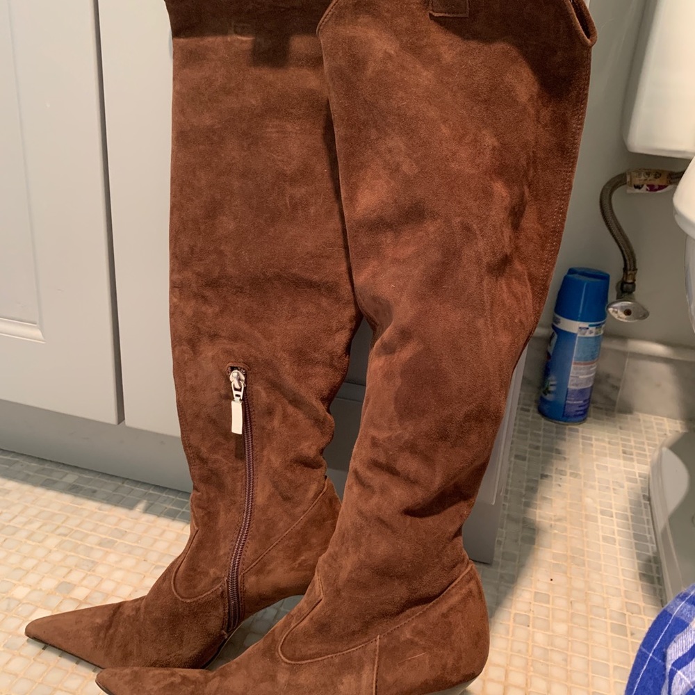 Cesare Paciotti Brown Suede Boots